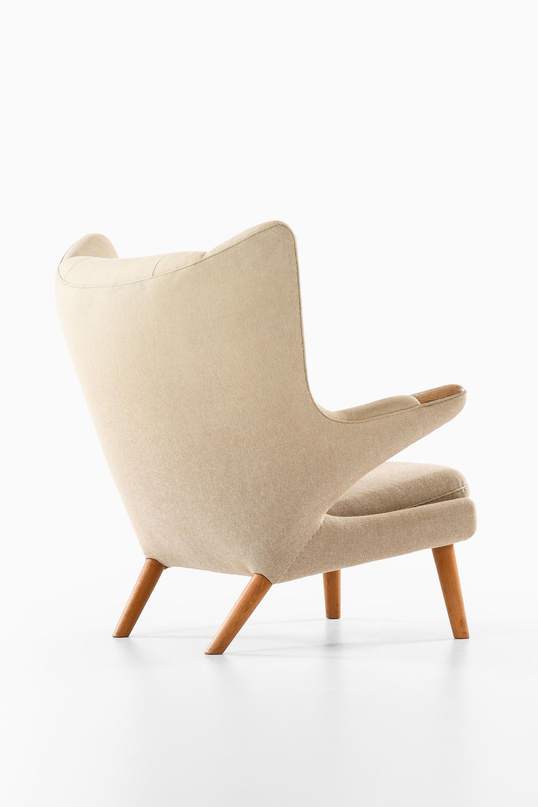 Easy Chair In Wool And Oak By Hans Wegner, 1950s photo buy