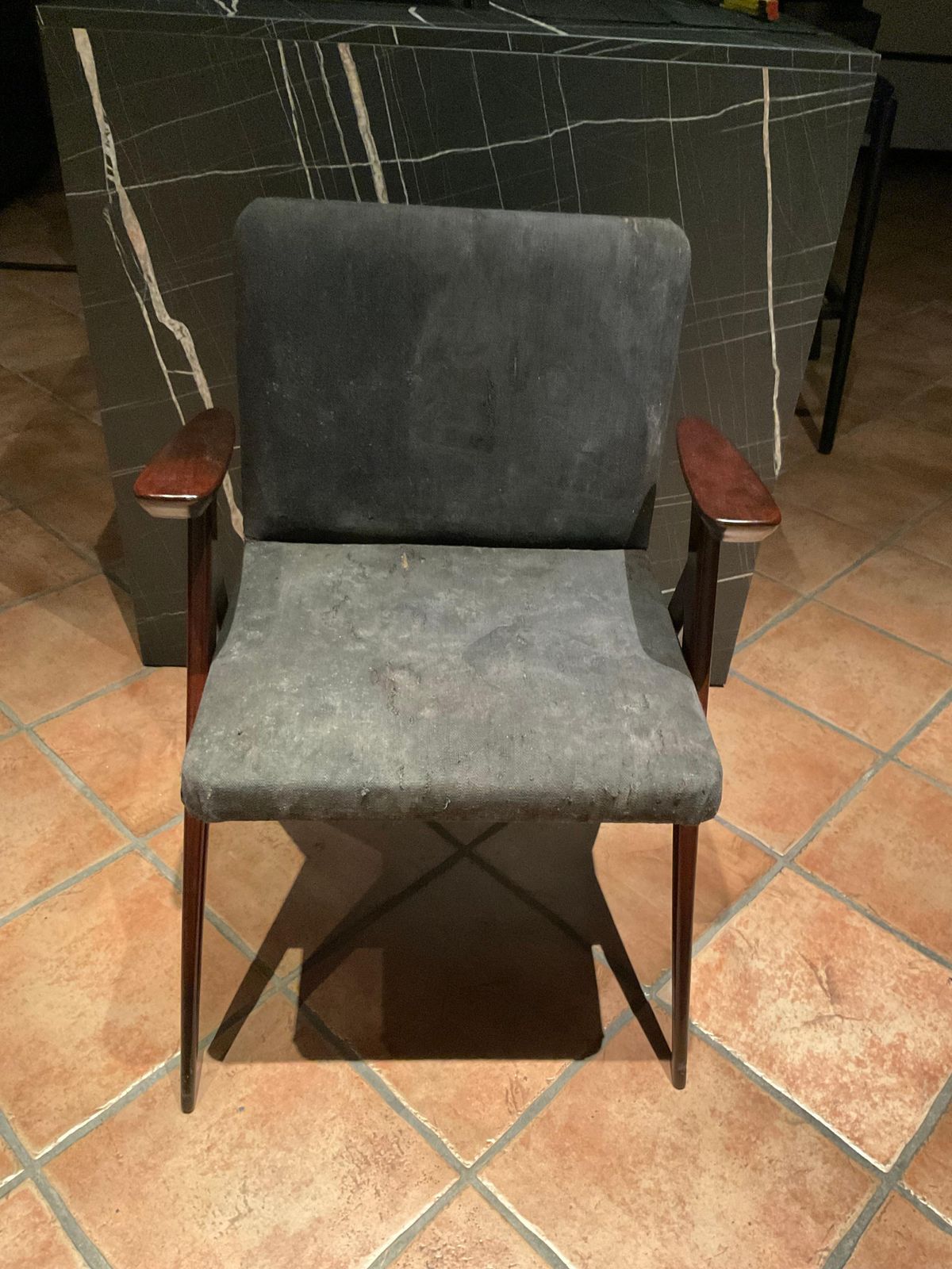 Ico Parisi   Armchair With Arm Rest   Made In Italy 1950s photo vinterior