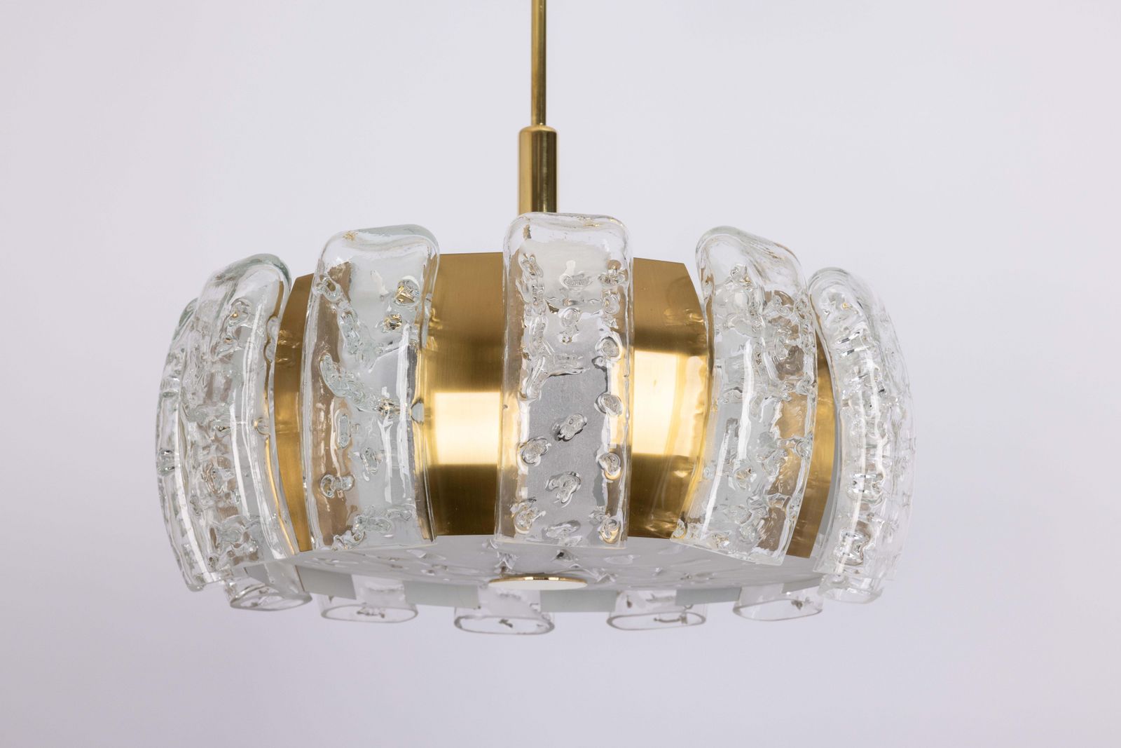 Stunning Doria Ice Glass Tubes Chandelier, Germany, 1960s photo 1111.0