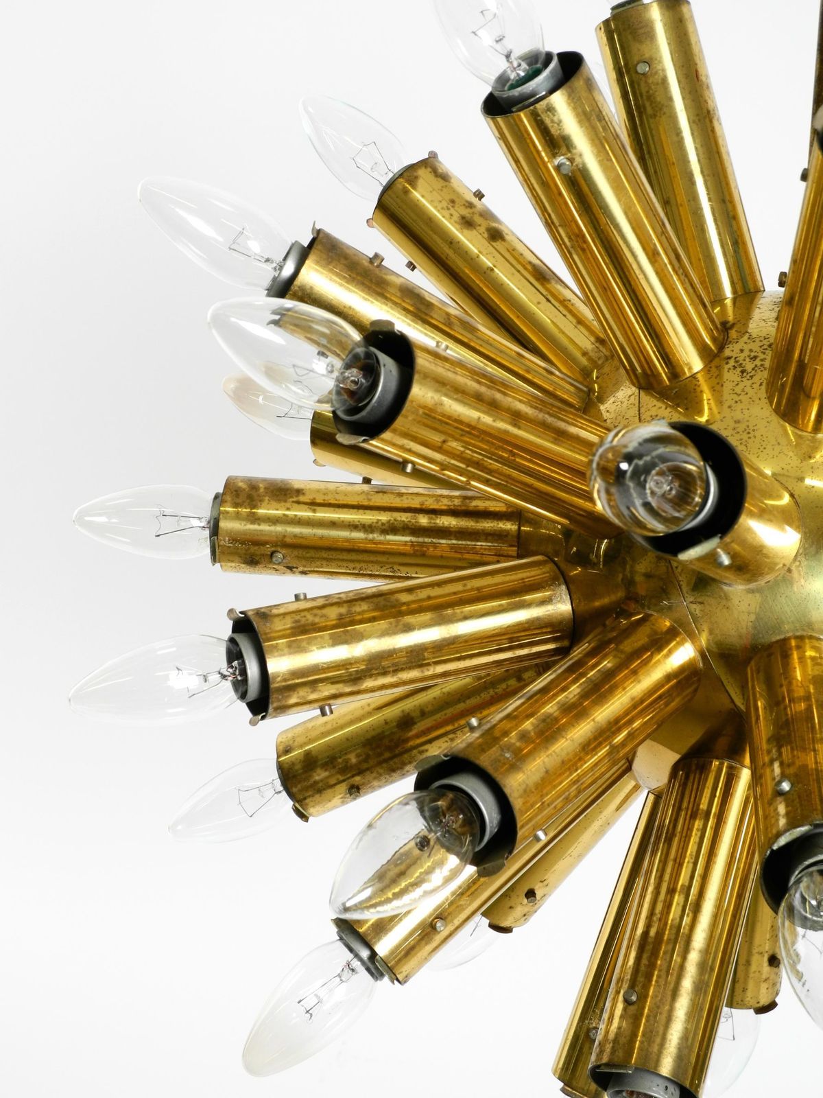 photo buy Xxl 1960s Space Age Brass Ceiling Lamp By J.T. Kalmar With 43 Arms  66cm  26"