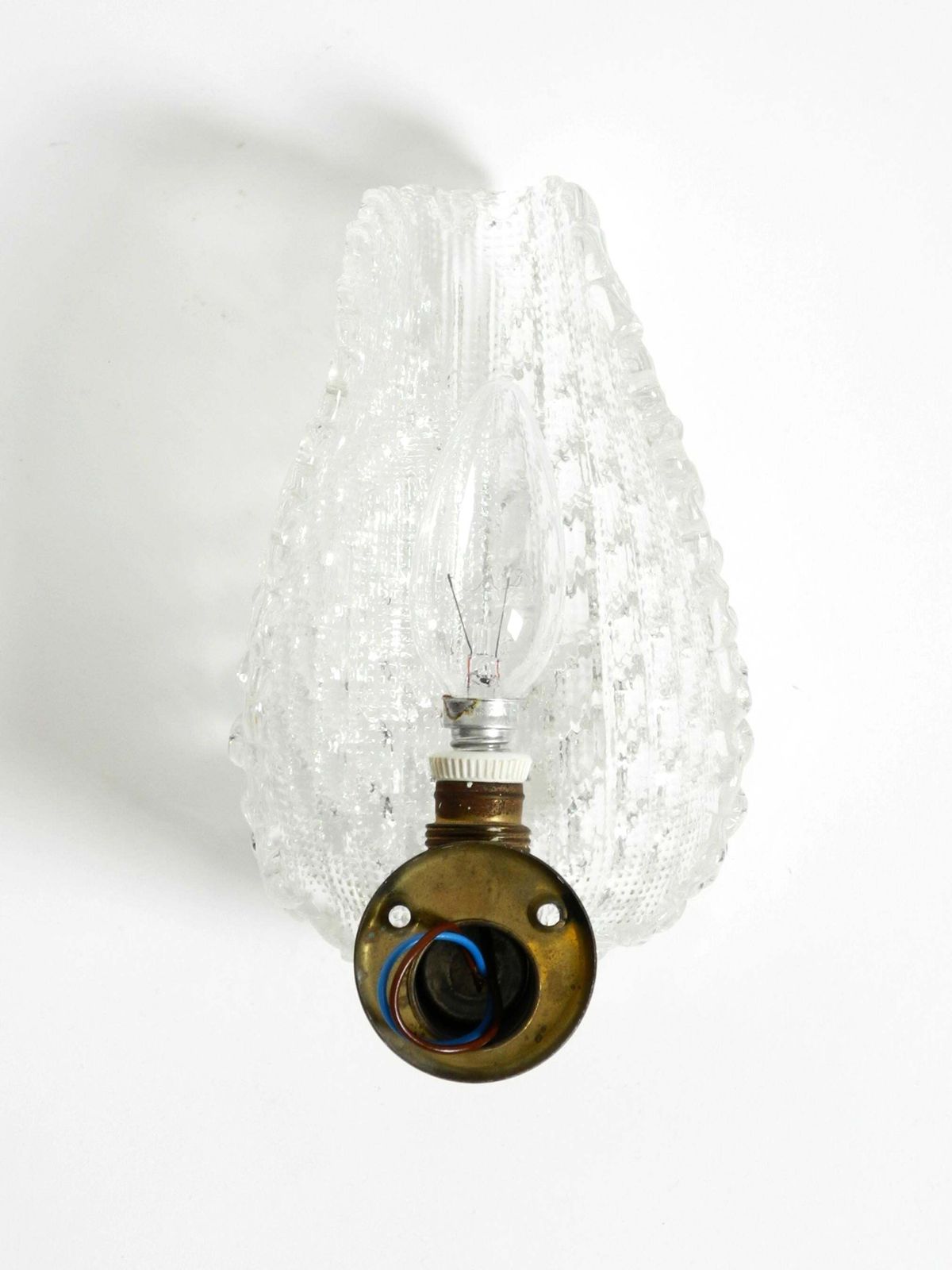 Original 1960s Italian Barovier & Toso Murano Glass Wall Lamp photo buy