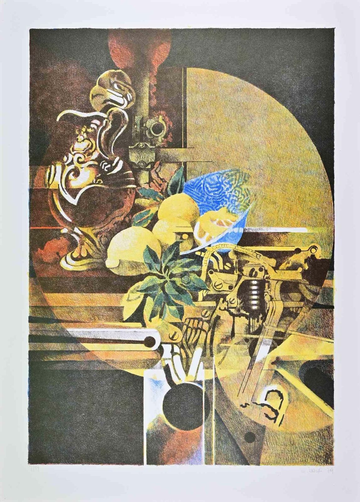 Mario Bardistill Life   Lithograph By Mario Bardi   19791979
