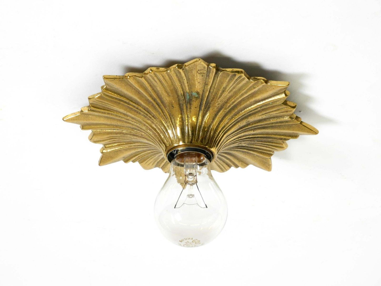 1960s Space Age Star Design Wall Or Ceiling Lamps In Bronze photo furniture