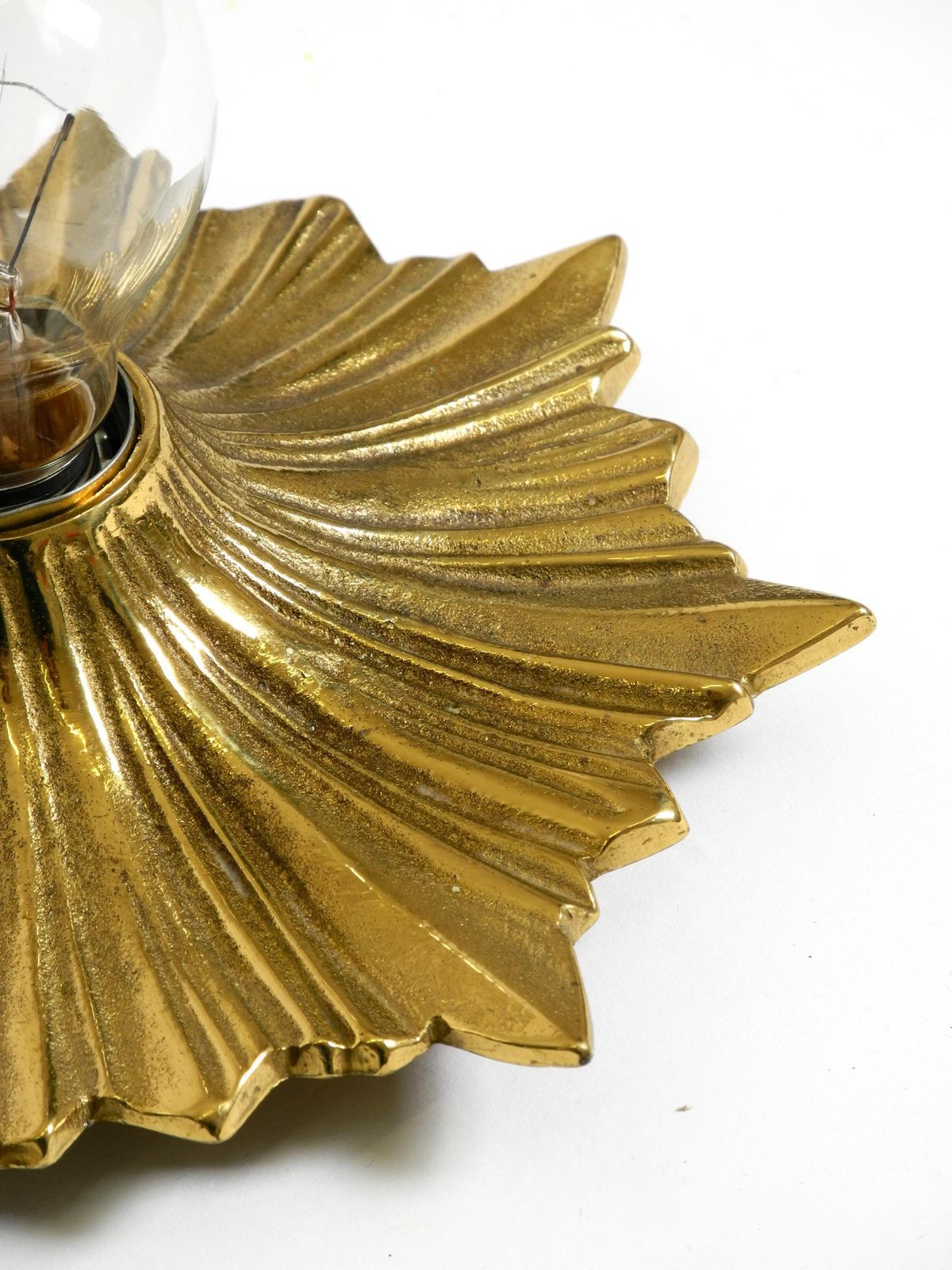 photo for sale 1960s Space Age Star Design Wall Or Ceiling Lamps In Bronze