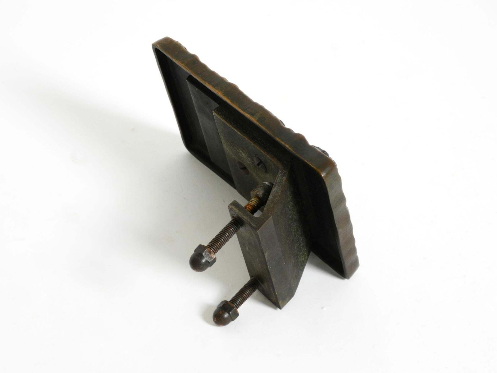 photo furniture Massive, Heavy 1970s Brutalist Bronze Push Handle By Alpan Germany