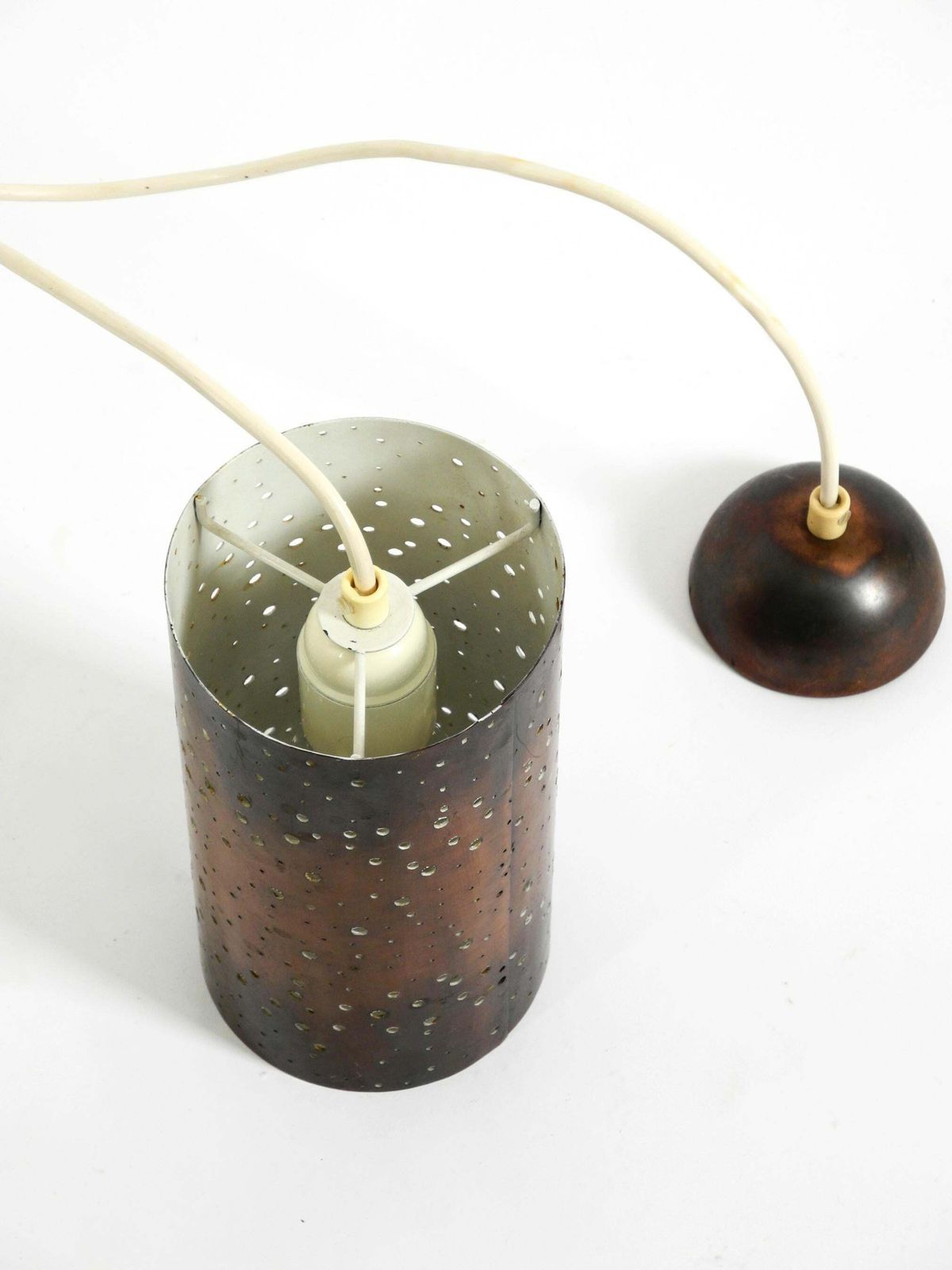 photo buy Mid Century Pendant Lamp Made Of Metal And Copper By Ernest Igl For Hillebrand