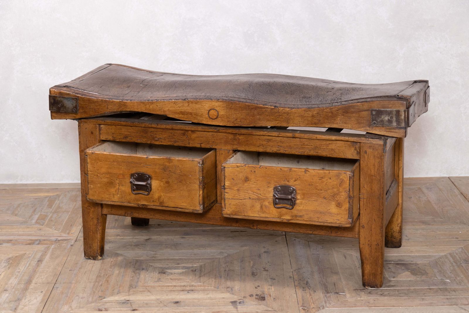 Butchers Block Workspace Sideboard Table photo for sale