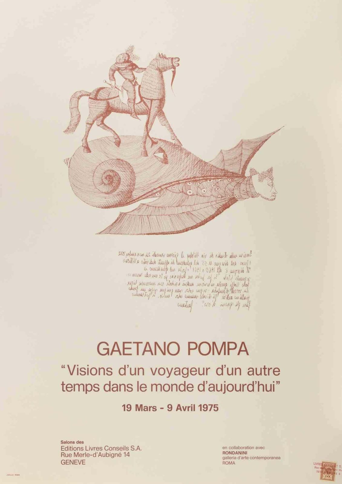 Gaetano Pompavisions D’un Voyageur D’un Autre...   Offset By Gaetano Pompa   19751975