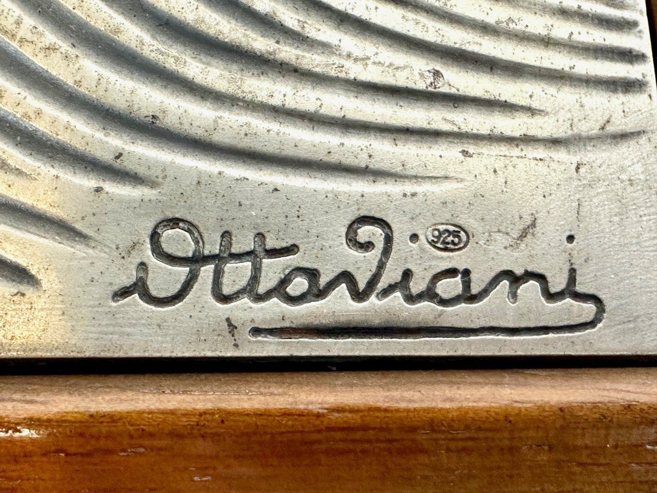 Mid Century Modern Italian 925 Silver Jewelry Box With Hunting Dog From Ottaviani, 1960s photo vinterior