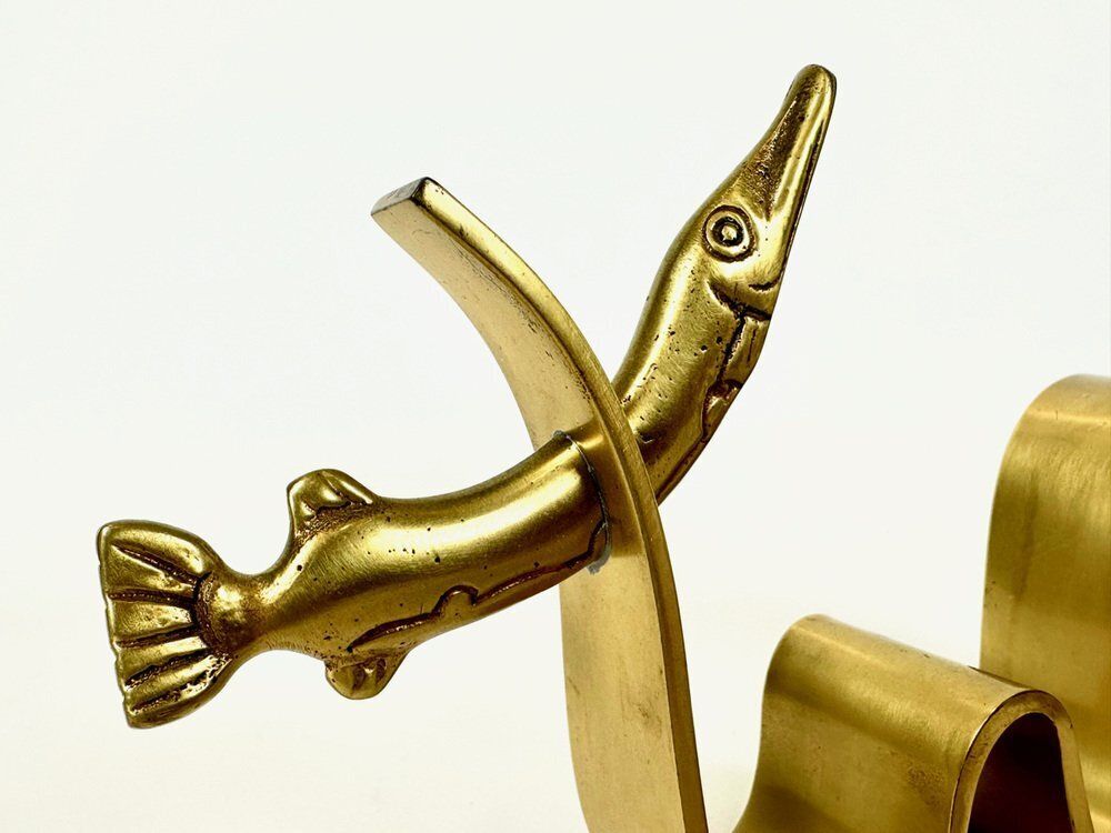 Swedish Brass Candleholder By Carl Einar Borgström For Ystad Metall, 1940s, Set Of 2 photo Home Decor