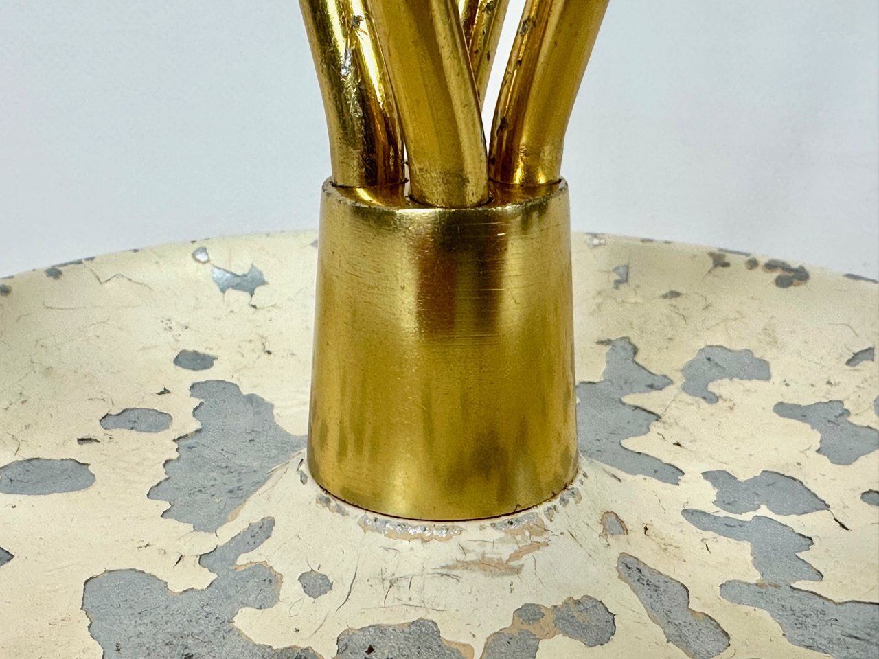 photo furniture Mid Century Modern Austrian Aluminium And Brass Umbrella Stand, 1960s