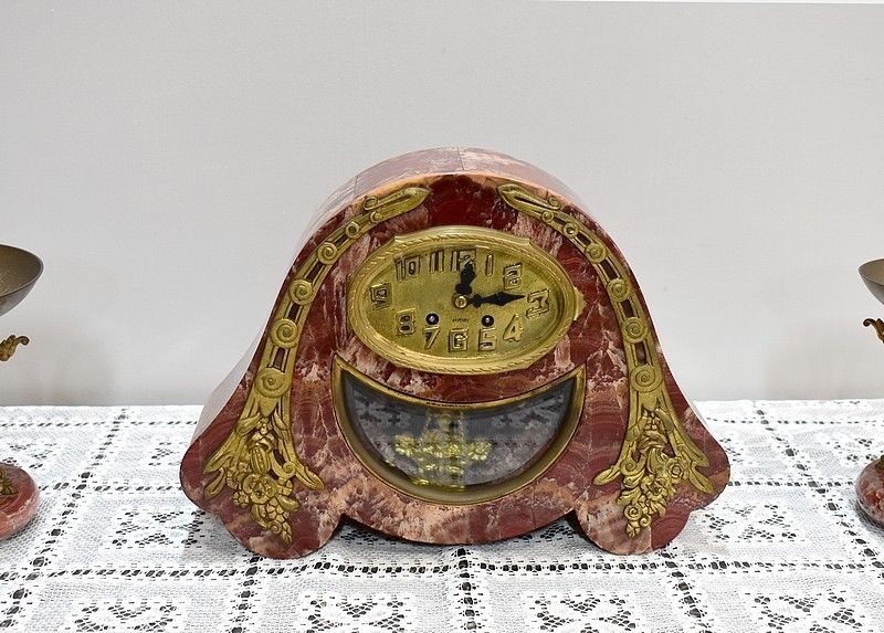 Art Deco Fireplace Set 20th photo for sale