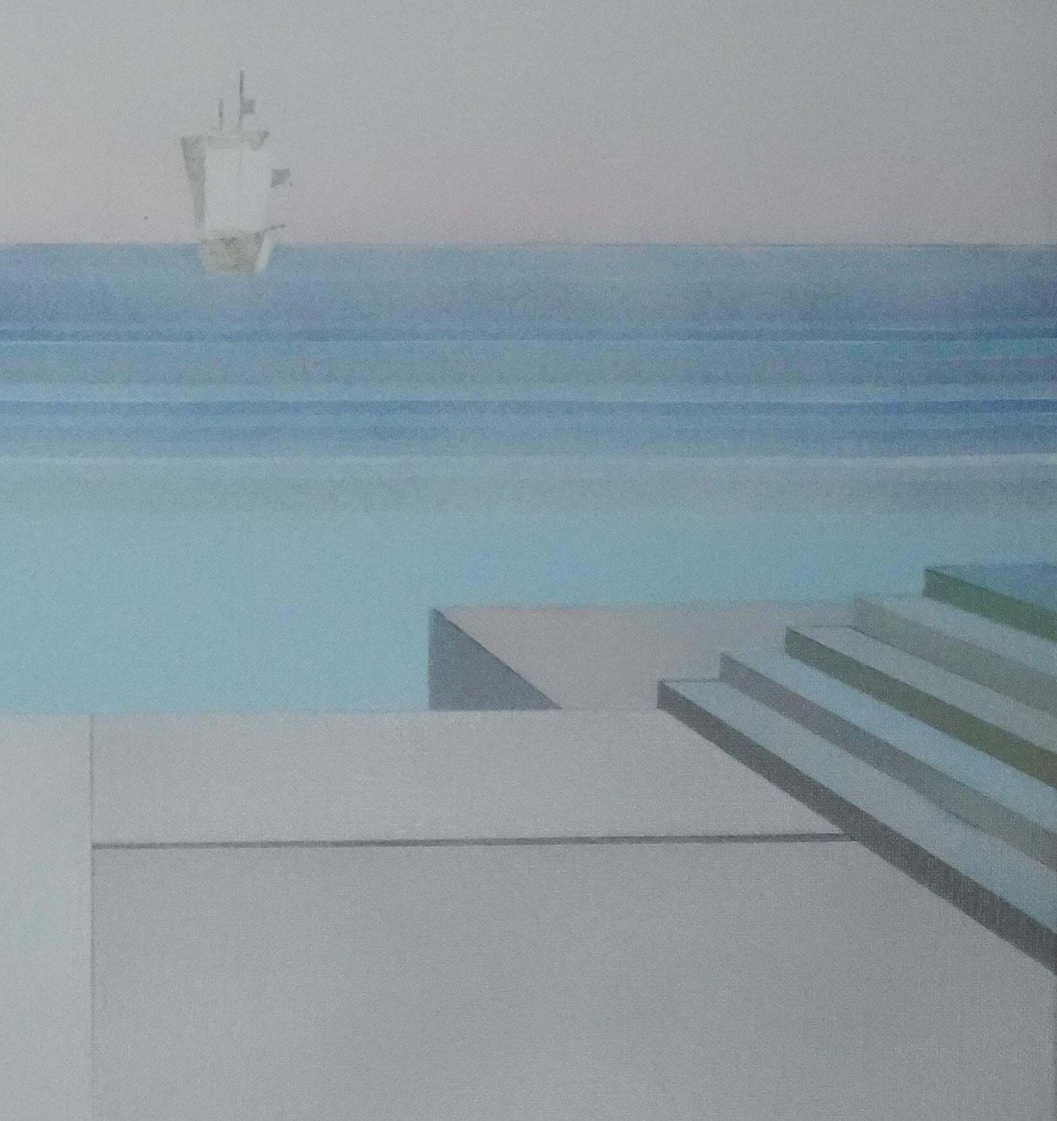 Pierre Garcia Fonsseascape   Original Oil On Canvas, Signedc. 1965 photo vinterior
