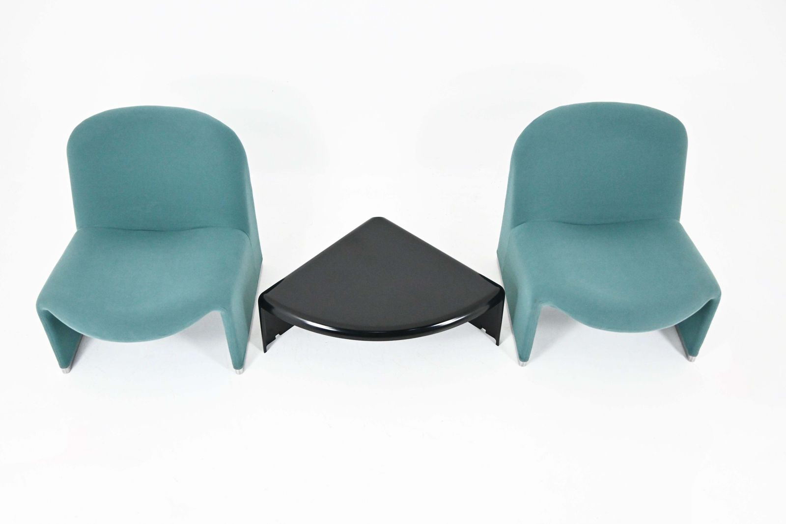 Alky Chairs + Table By Giancarlo Piretti For Anonima Castelli, 1970s, Set Of 3 photo vintage
