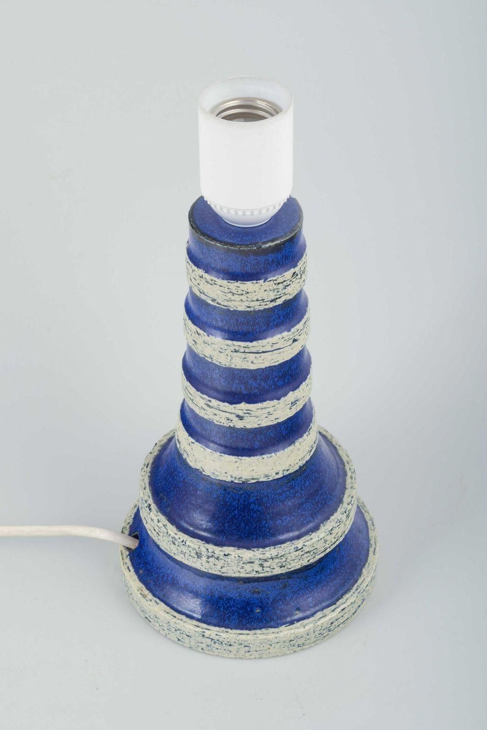 Britt Louise Sundell, Gustavsberg, Sweden. Ceramic Table Lamp, 1960s/70s. photo furniture