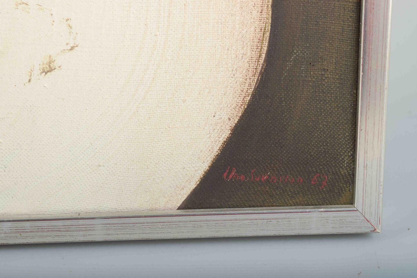 Uno Svensson, Swedish Artist. Abstract Composition. Oil On Canvas. 1967 photo Art