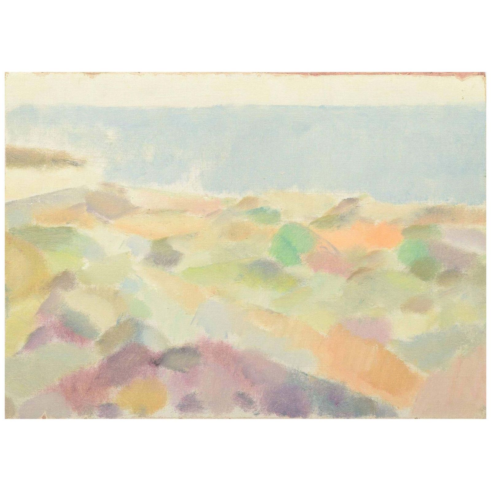 Scandinavian Artist. Oil On Board. Landscape Composition. 20th C.