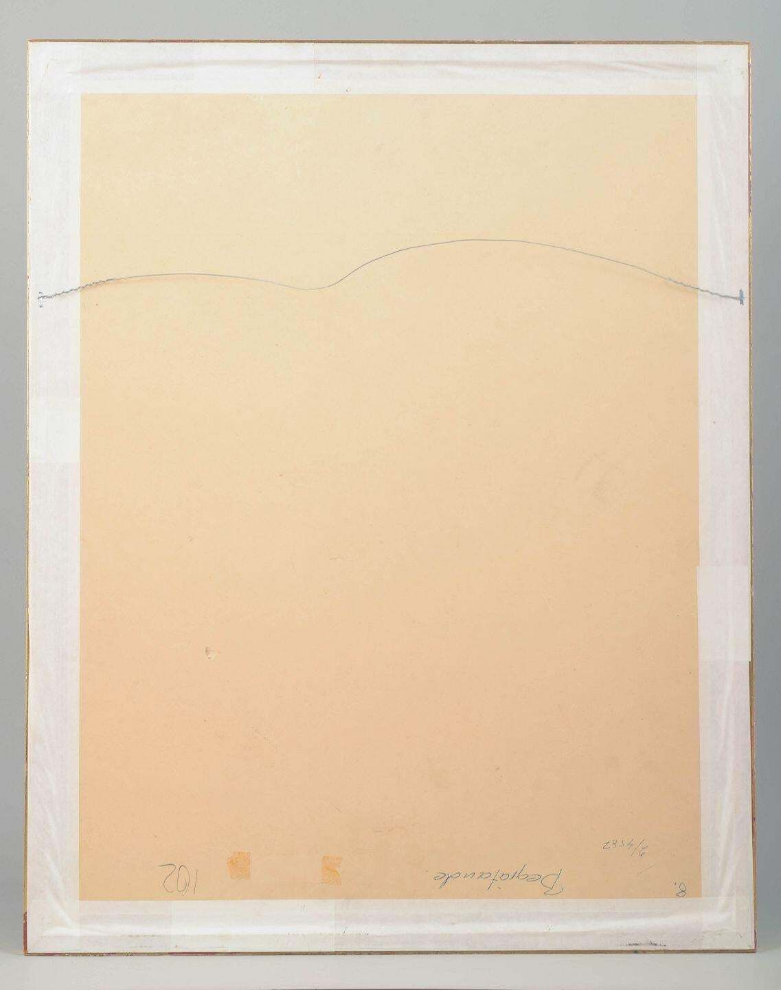 Swedish Artist. Mixed Media On Paper. Title: “Begråtande”, 1969. photo 450.0