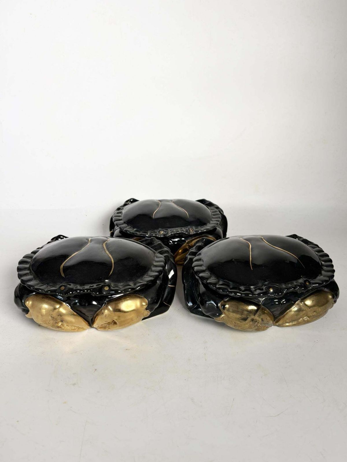Set Of 3 Crab Shapes In Ceramic, Empty Pocket, France, 1970 photo furniture