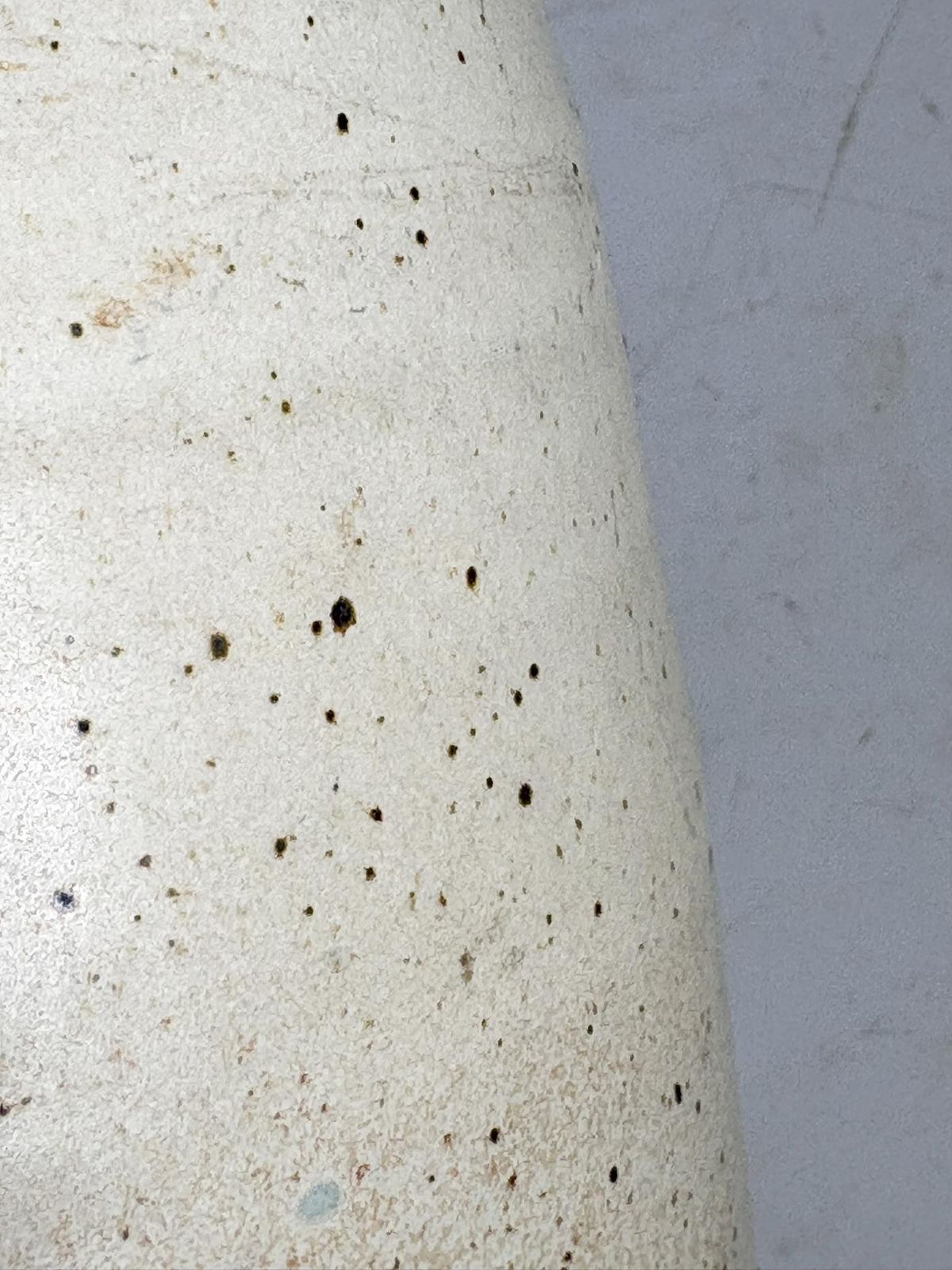 French 1960 White And Brown Vase, France, 1950 photo buy