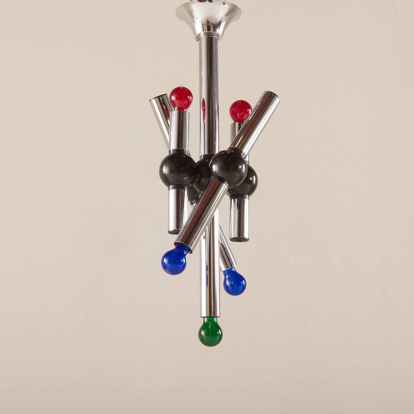 Targetti Sankey Space Age Chandelier, Italy 1970s photo vintage