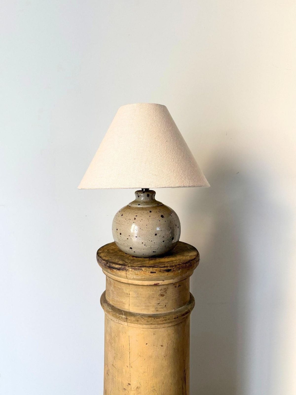 Antique Wooden Column Plinth 19th Century photo Home Decor