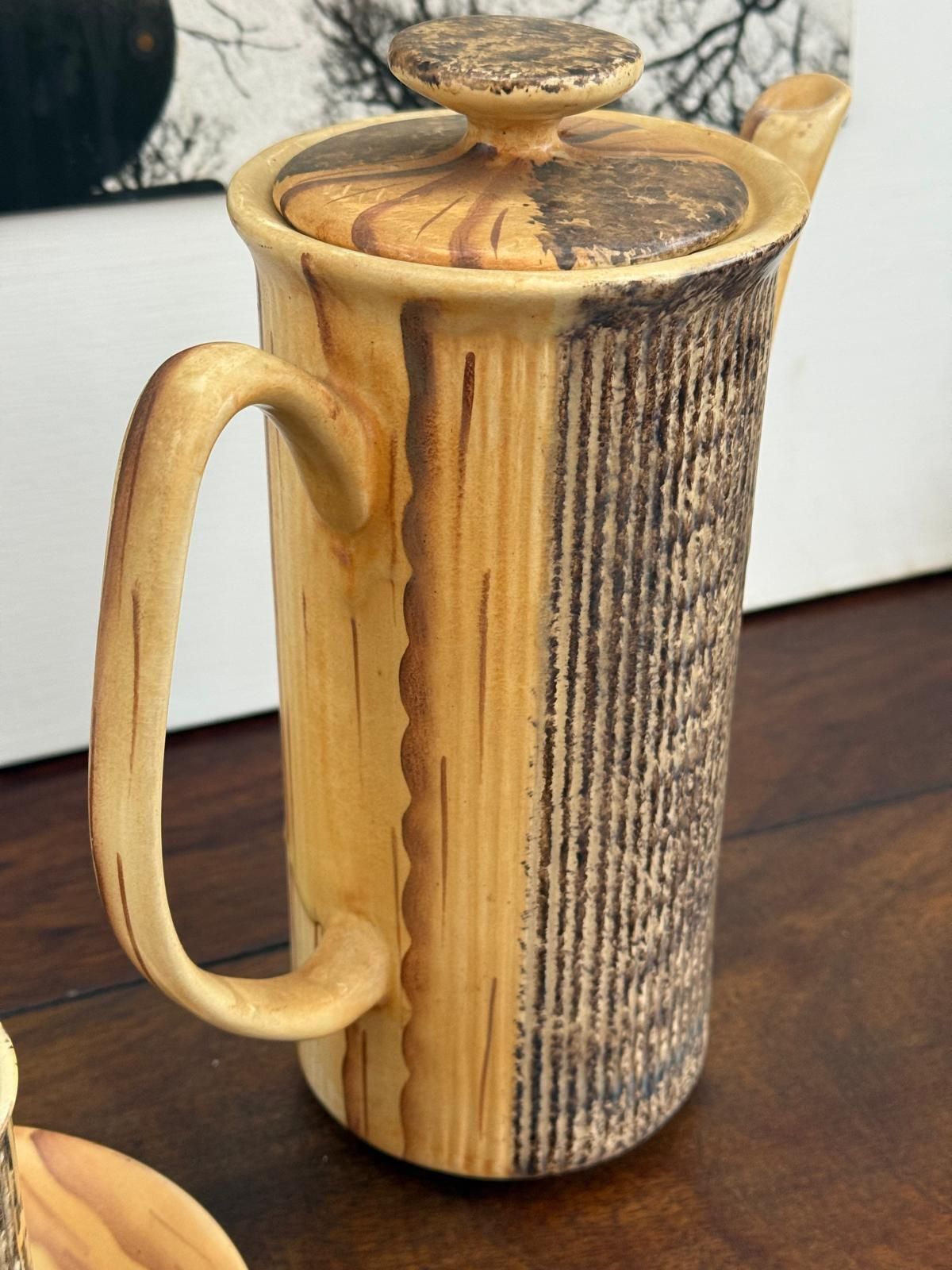 1960s Price & Kensington “Phoenician” Pottery Coffee Set photo vinterior