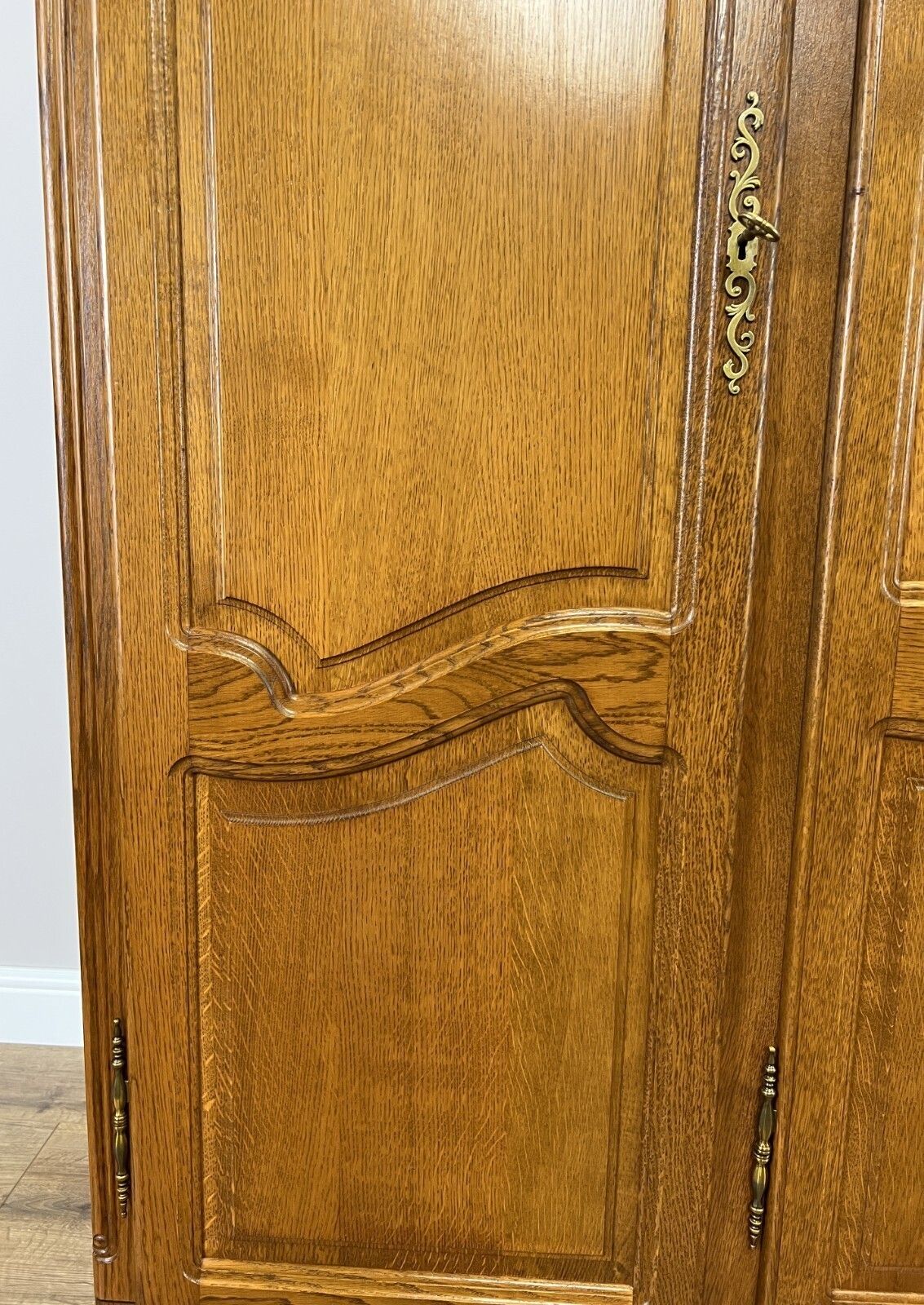 Wardrobe Vintage French Louis XVI Style Oak Four Door Carved Armoire Lot 4824 photo 849.0