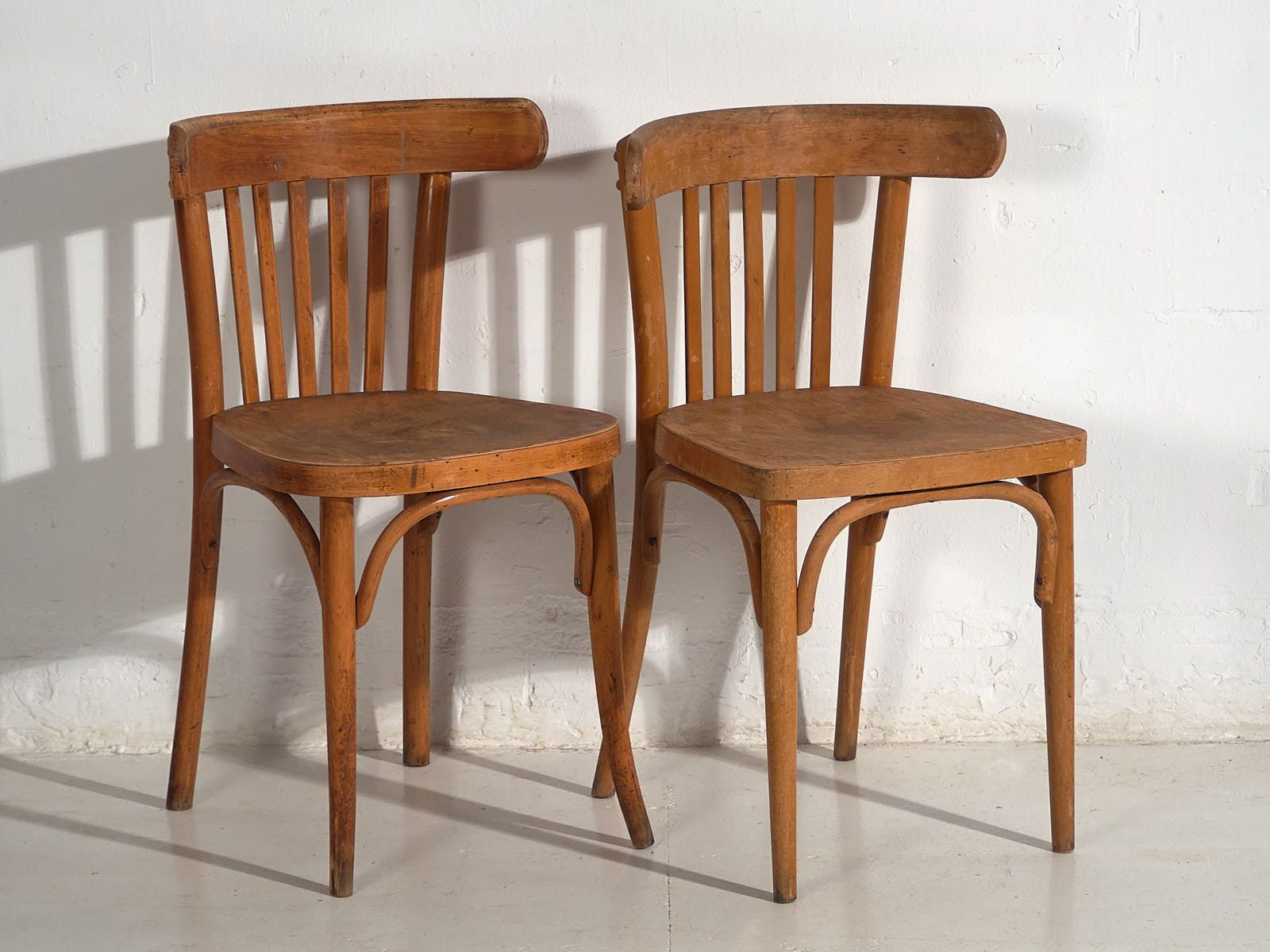 Antique Thonet Bistro Chairs (C.1920). Set Of 6 Pieces #4 photo for sale