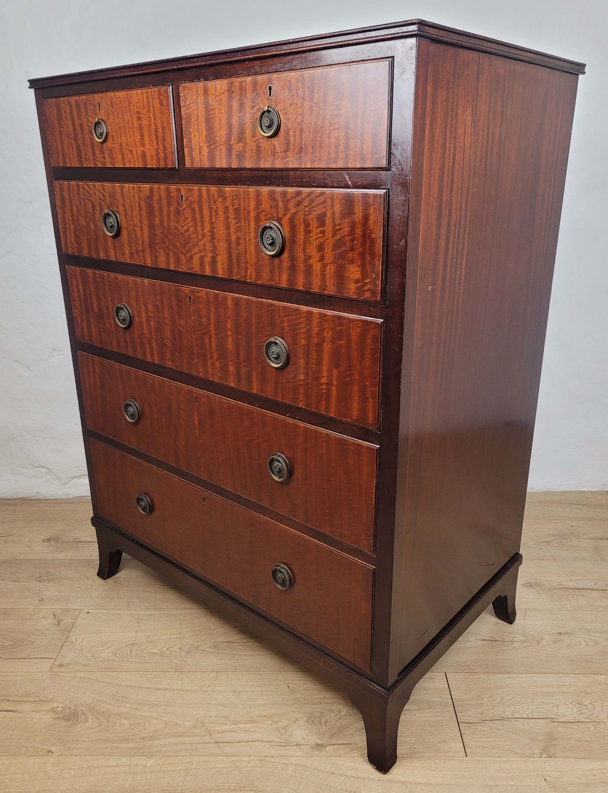 Vintage Chest Of Drawers 1930s Antique Style Repro Mahogany photo for sale