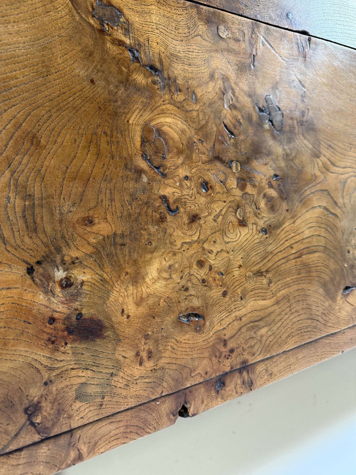 2995.0 Early 20th Century Elm Farmhouse Table photo