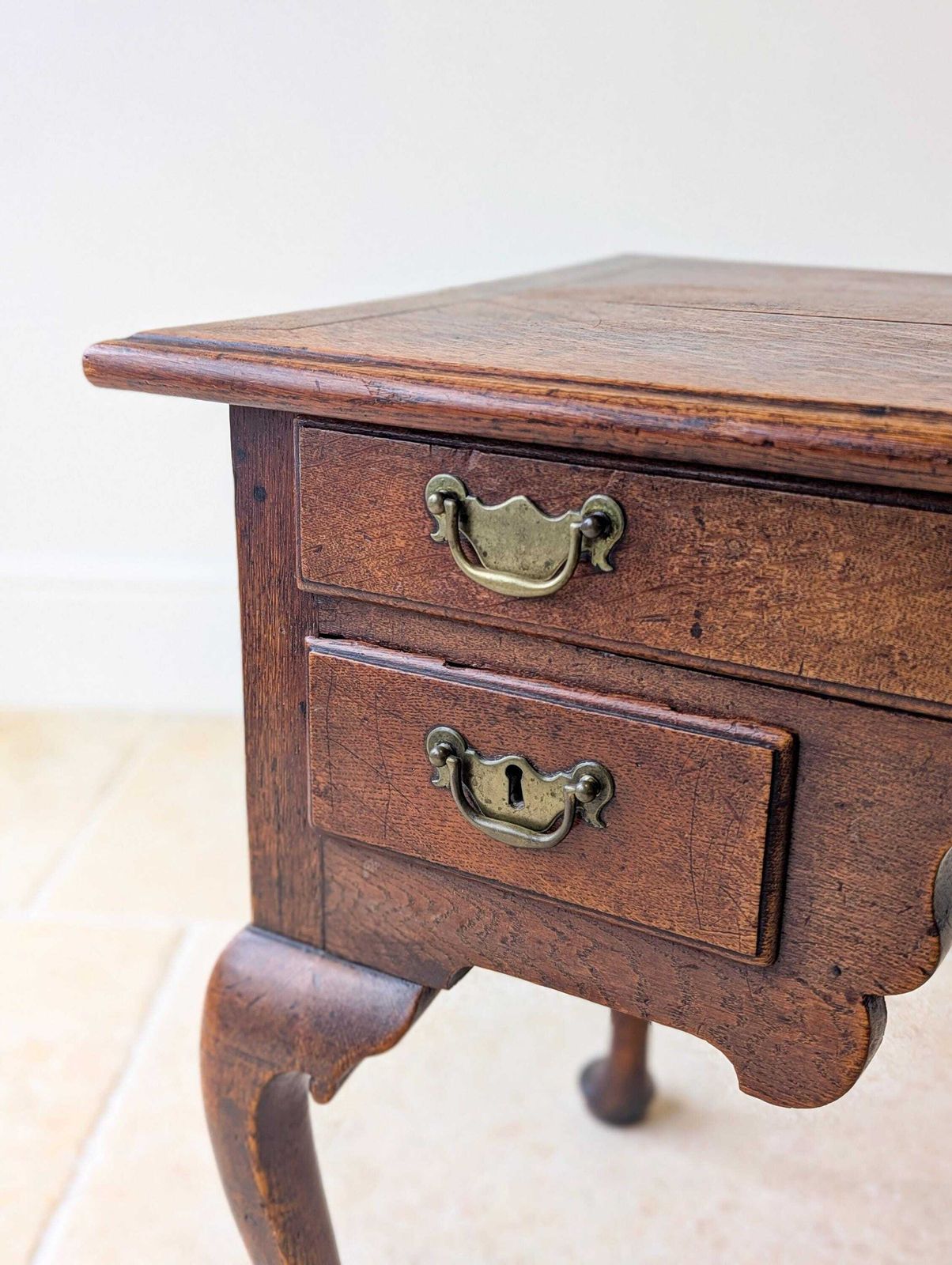 photo for sale Antique 18th Century Georgian Oak Lowboy C.1750