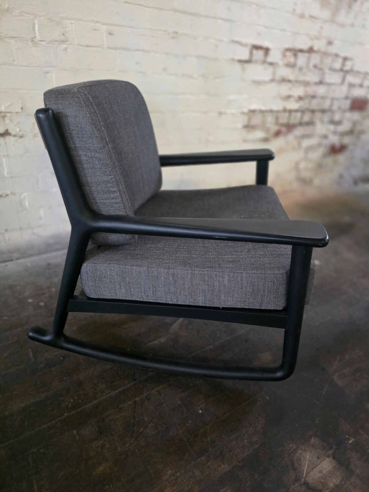 Pair Of Mid Century Style Rocking Chairs With Arms photo buy