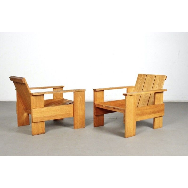 Armchairs By Gerrit Rietveld For Cassina photo 1569.0