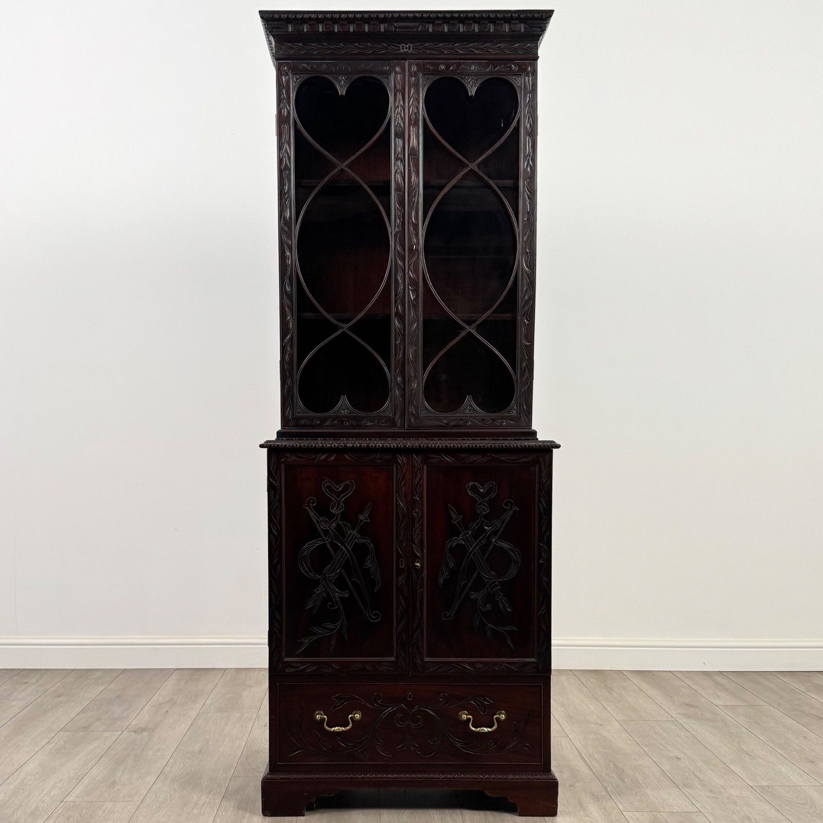 Antique 19th Century Good Quality Cabinet In Mahogany photo furniture