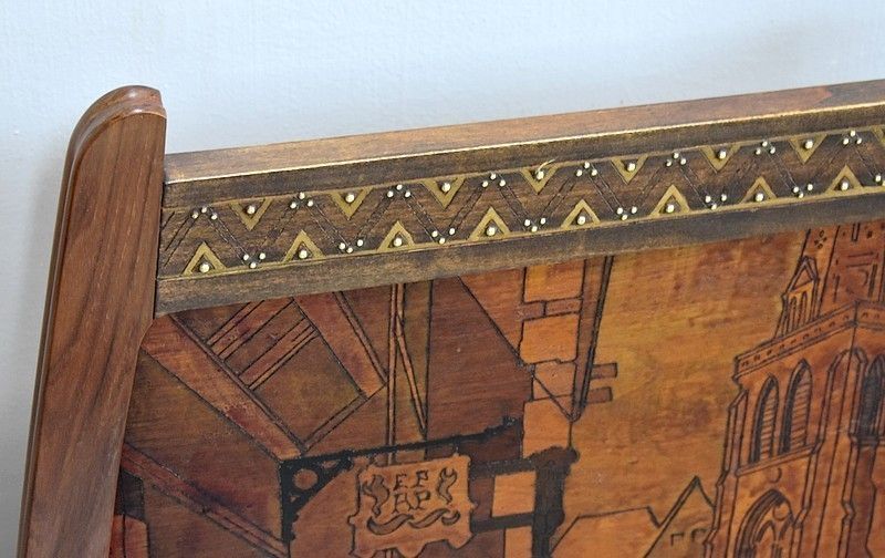 Fireplace Pyrographed Fireplace Screen, 20th photo Home Fixtures