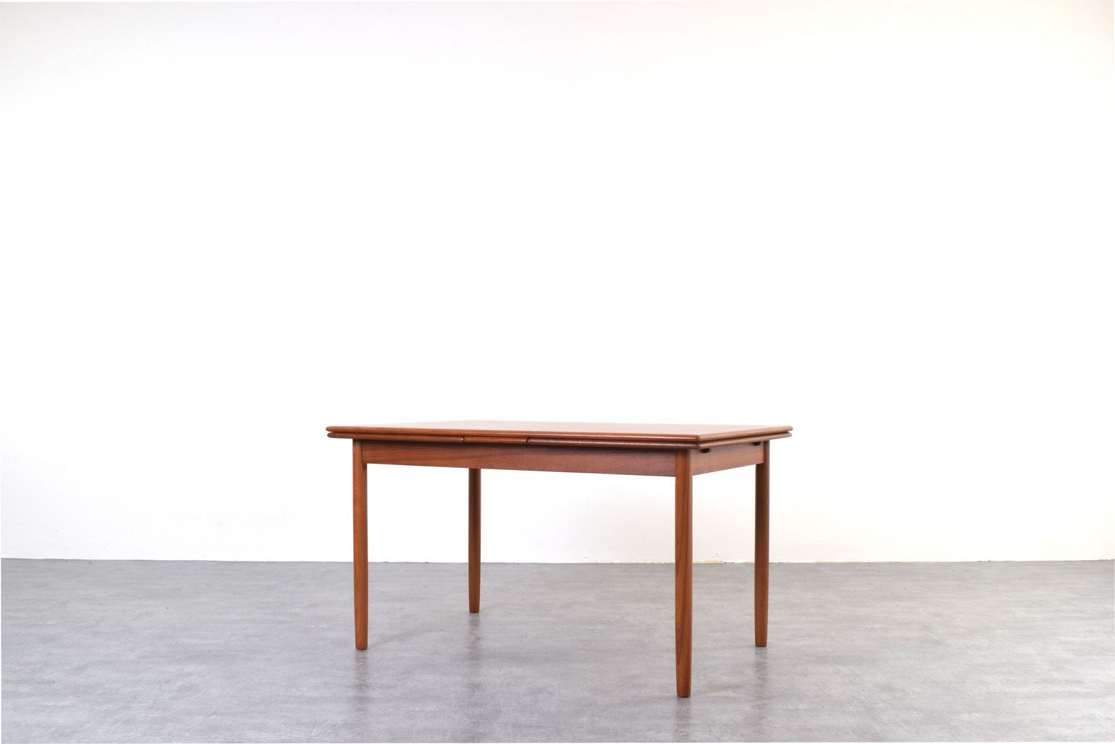 Mid Century Danish Teak Extendable Dining Table, 1960s. photo furniture