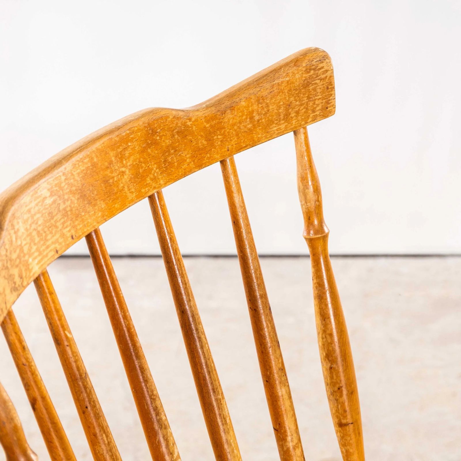 1950’s Elegant Stick Back Lipped Seat Dining Chairs – Set Of Four photo buy