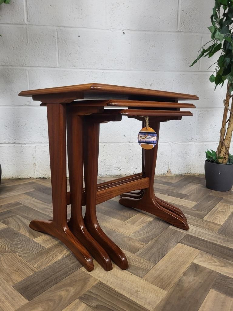 Vintage Mid Century Sutcliffe Teak Nest Of Tables Danish Scandi Retro Mcm photo 145.0