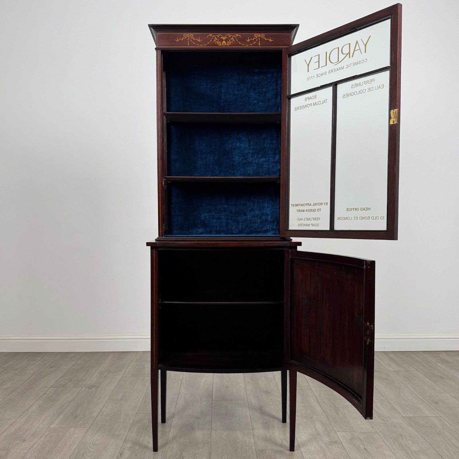 Antique 20th Century Unique Display Cabinet In Mahogany photo furniture