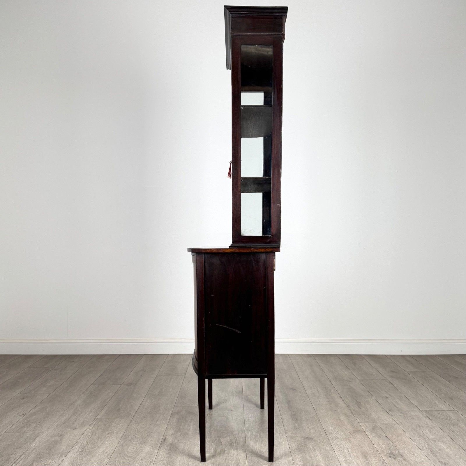 Antique 20th Century Unique Display Cabinet In Mahogany photo Furniture