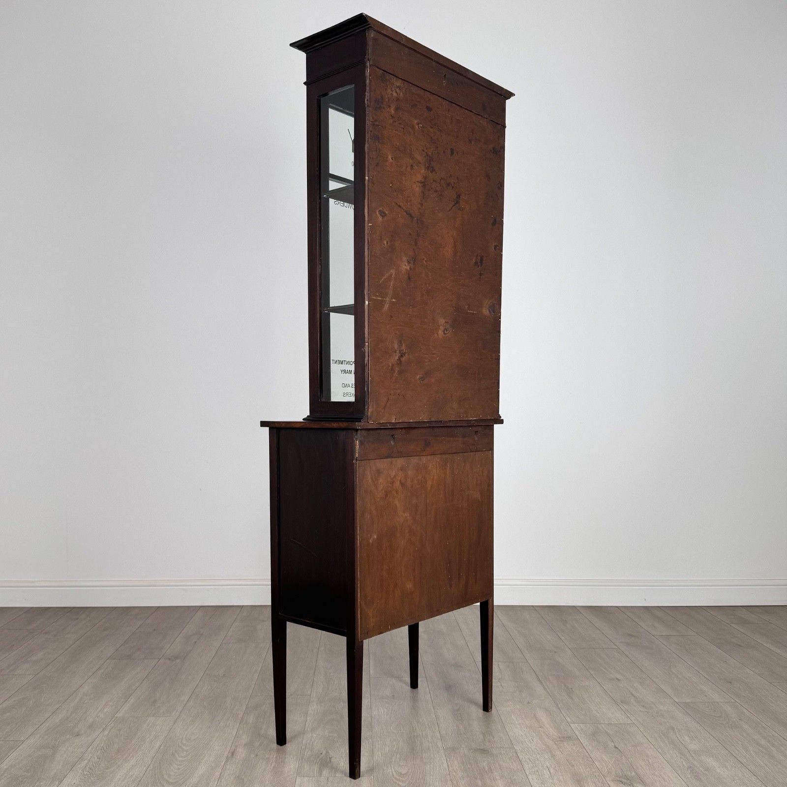 Antique 20th Century Unique Display Cabinet In Mahogany photo 685.0