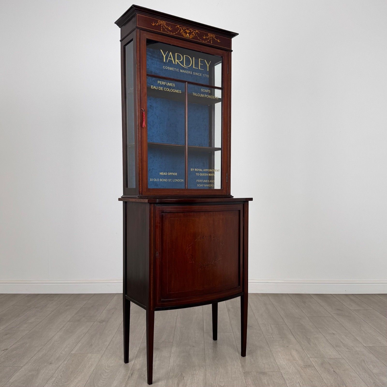 photo furniture Antique 20th Century Unique Display Cabinet In Mahogany
