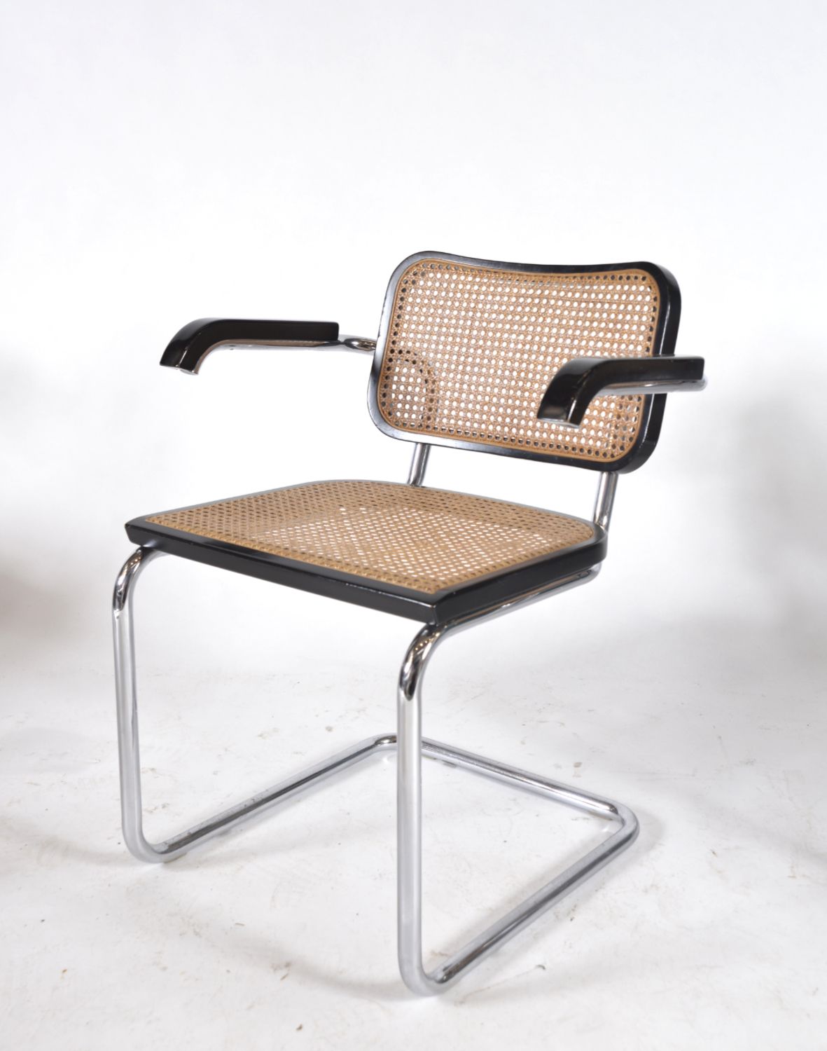 photo for sale Set Of 8 Marcel Breuer Cesca Dining Chairs Model B64 Italian 1970s
