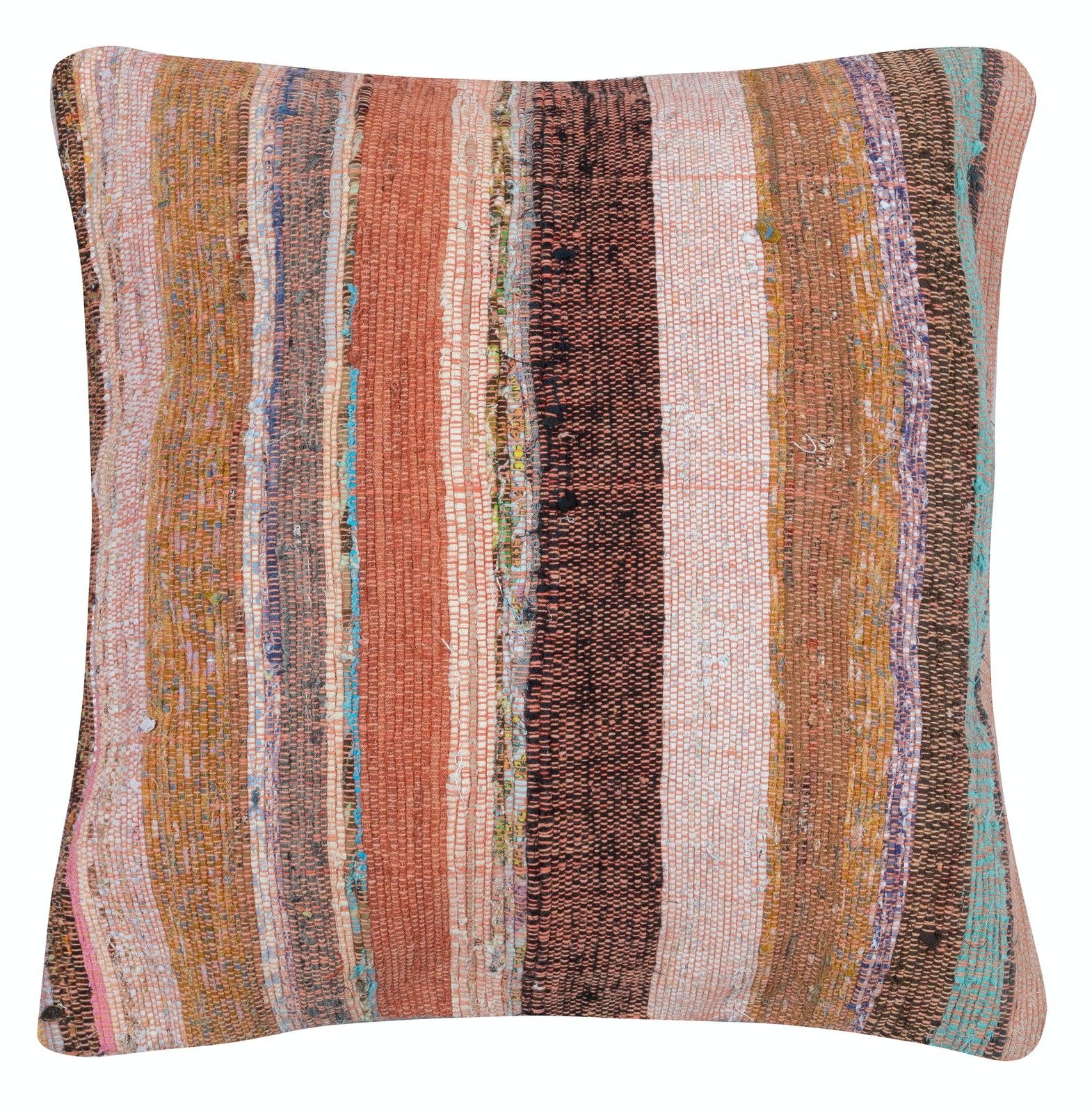20"X20" Set Of 2 Handwoven Kilim Cushion Covers. Vintage Cotton Throw Pillows photo for sale