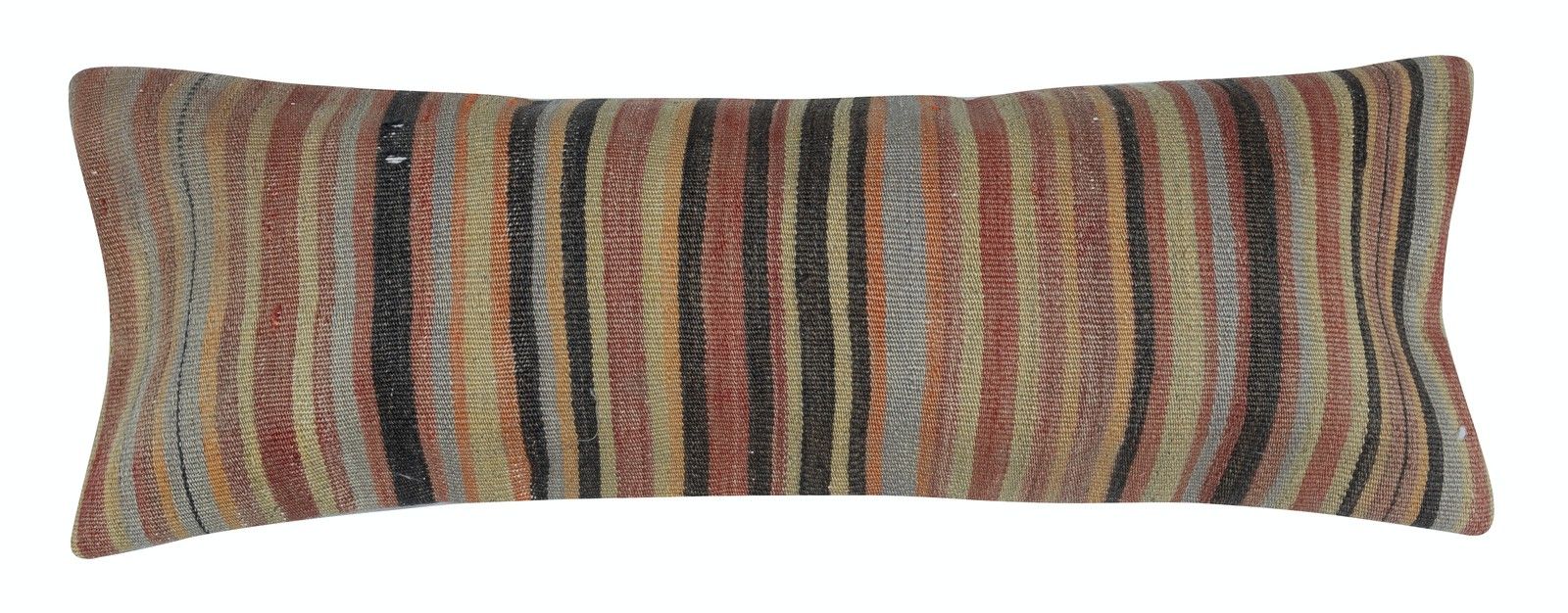 12"X33" Set Of 2 Handwoven Lumbar Pillow Covers. Turkish Kilim Cushion Covers photo for sale