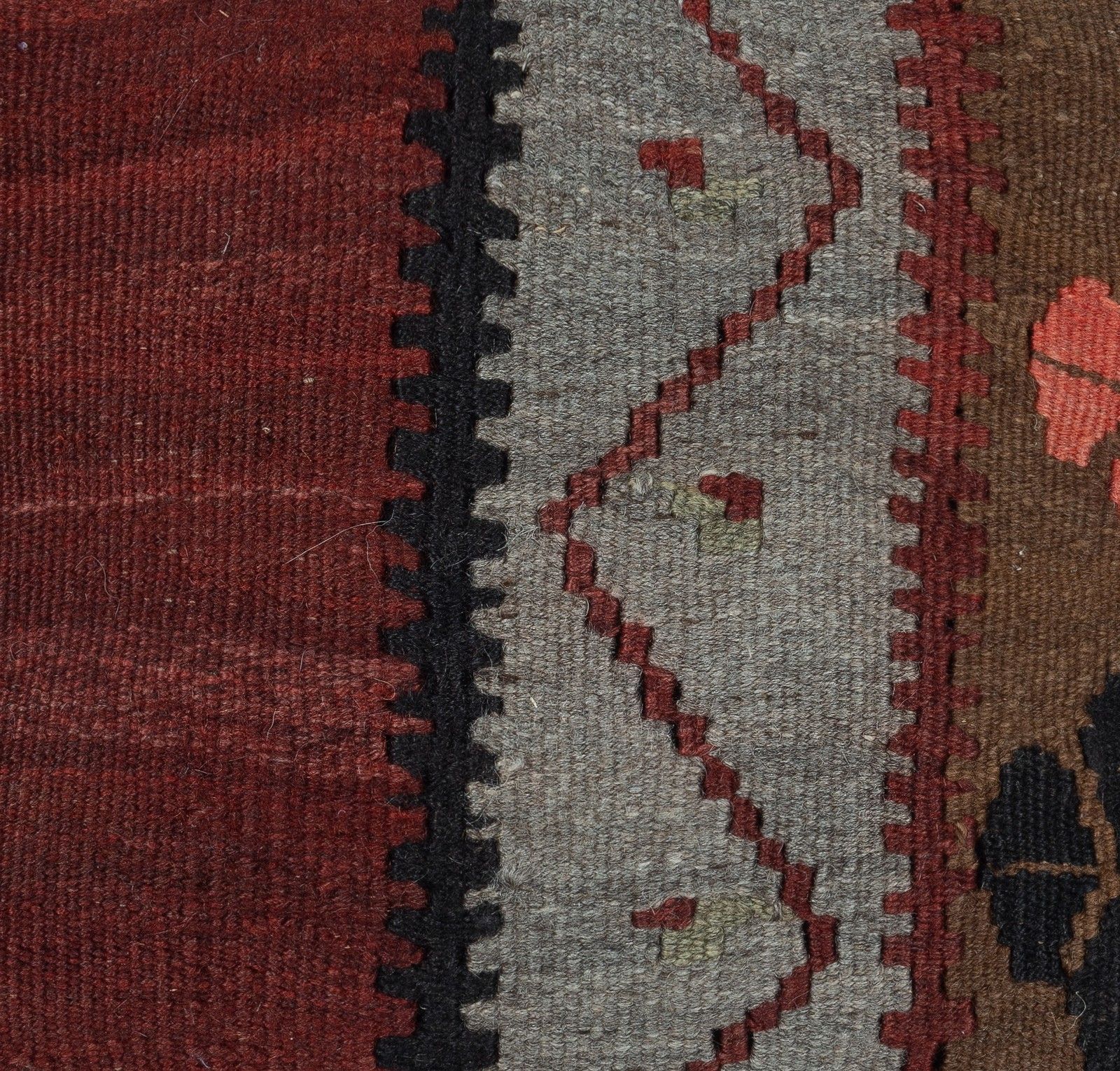16"X16" Vintage Wool Kilim Cushion Cover. Handwoven Turkish Accent Pillow photo furniture