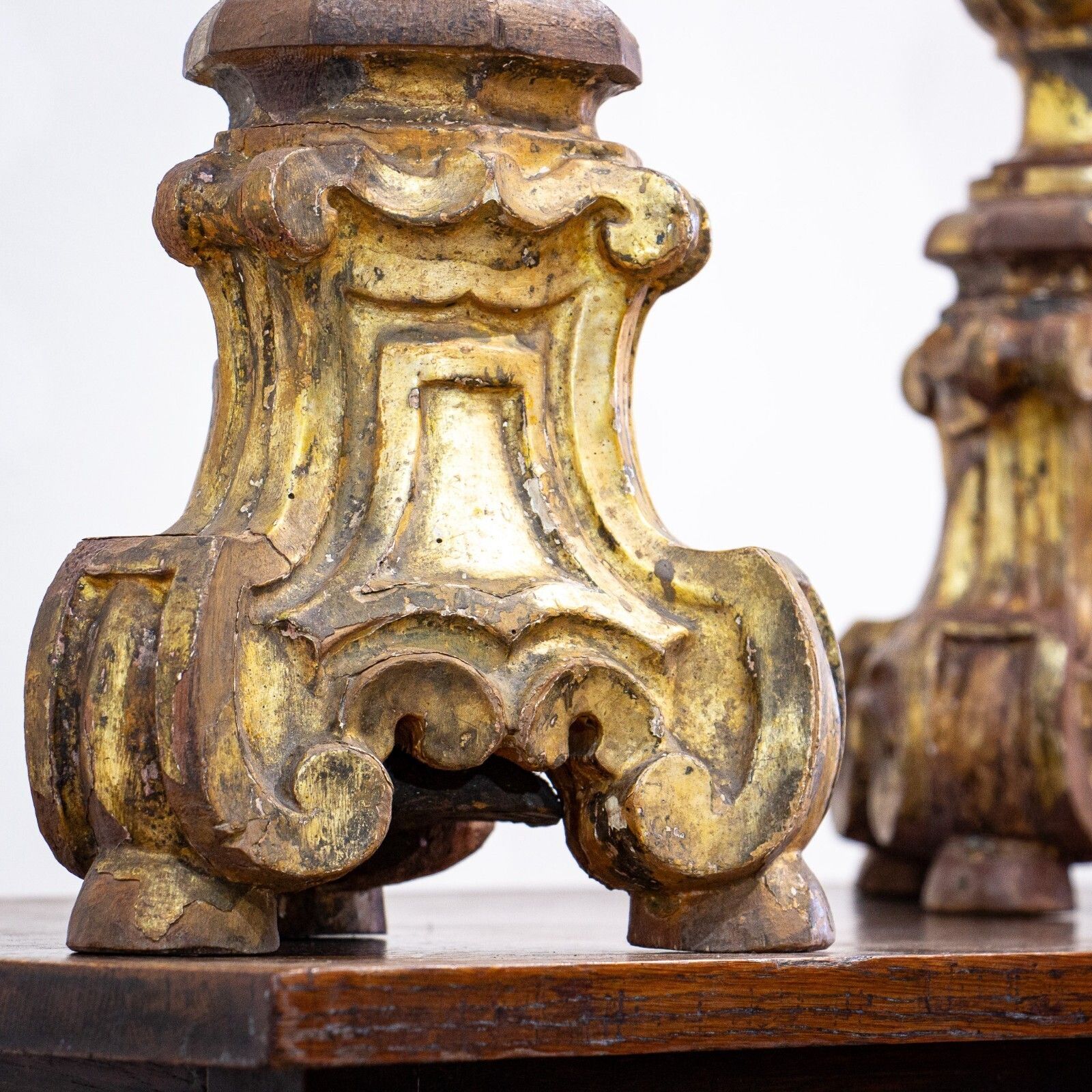 photo for sale Large Pair Of 18th Century French Giltwood Torcheres
