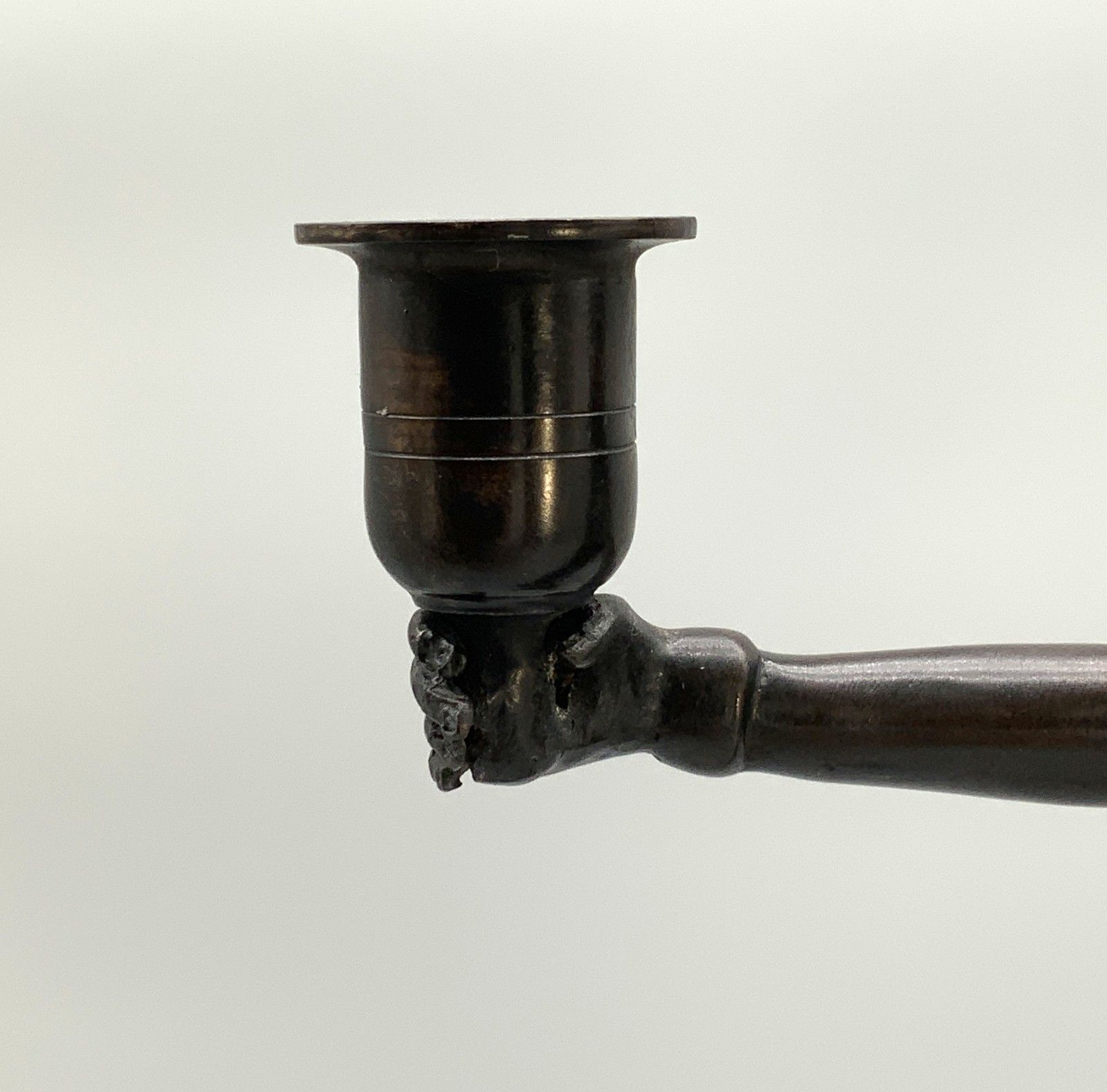 photo buy Bronze Candelabra Statue Candle Holder Sculpture Egyptian Revival Tall