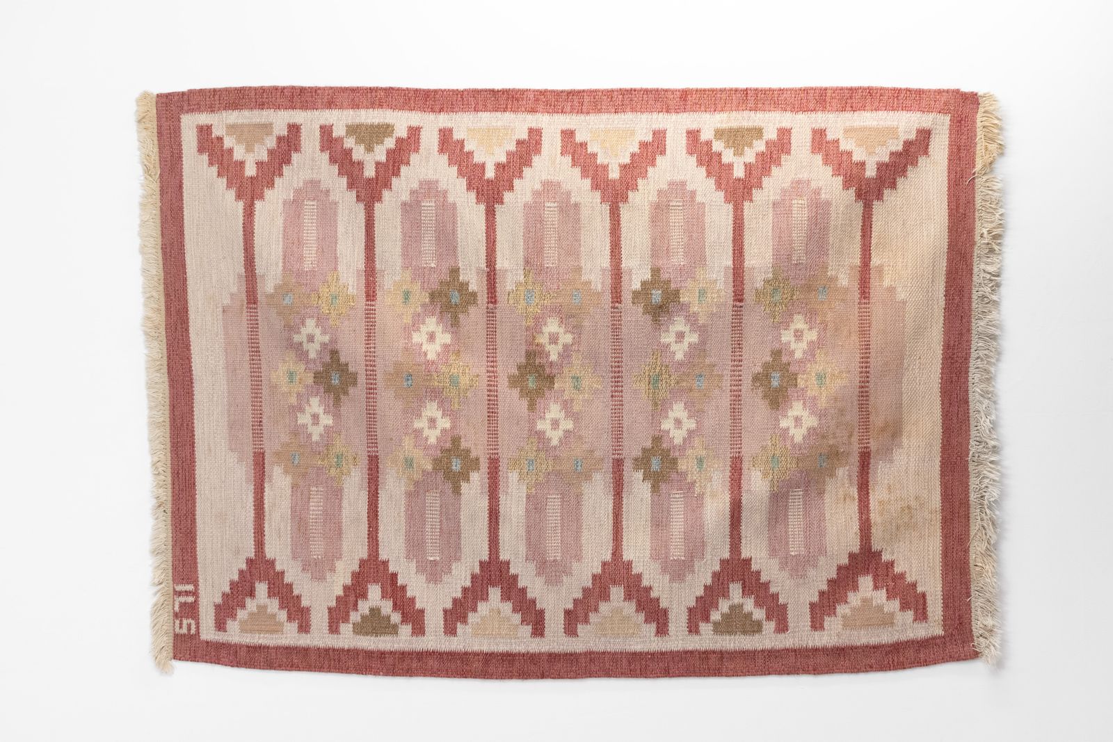 Swedish Kilim In Tones Of Red photo furniture